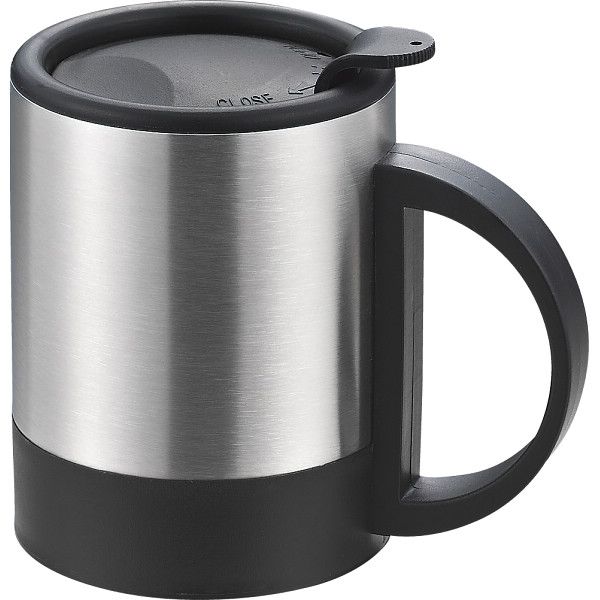 こちらの商品の包装(ラッピング)について○ラッピング・のし承ります（有料）。のし名入れはご注文時備考欄にご記載下さい。注文者名とお届け先名が異なる場合は「（注文者名）様ご依頼分」と送り状に記載して発送いたします。真空二重構造なので、温かさ・冷たさが長持ちします。ステンレス製マグカップの魅力は落としても割れない、汚れ落しが簡単！！大変軽量なのでキャンプなど屋外へ持ち出しに便利です。【商品内容】●容量＝約300ml【商品サイズ】●約8φ×11cm【材質】●18−8ステンレス（二重構造・サテン仕上）・ポリプロピレン【原産国】中国【箱サイズ】11.5×8×11.2cm【箱入重量】195g【宅配区分】常温[ タンブラー ギフト ]