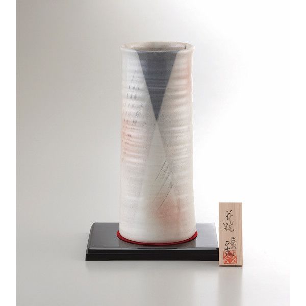 Crystal Products - 【ギフト】美濃焼 手描工房 10号円筒型花瓶 【全国配送可】