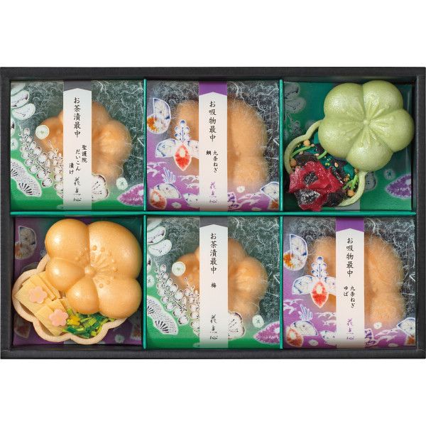 【ギフト】辻が花 お茶漬・お吸物最中詰合せ G-A 【北海道・沖縄・離島配送不可】