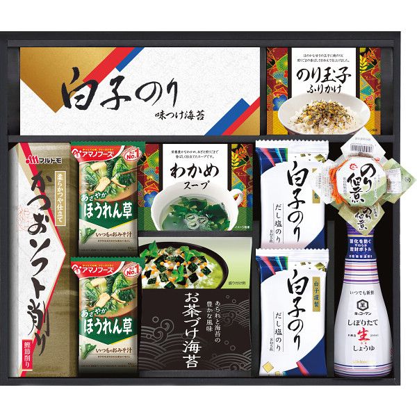 【ギフト】白子のり&アマノフーズ 食卓詰合せ G-D 【北海道・沖縄・離島配送不可】