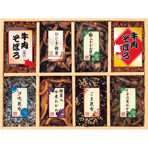 樂天商城 - 【ギフト】味匠 8品釜炊佃煮詰合せ 【北海道・沖縄・離島配送不可】