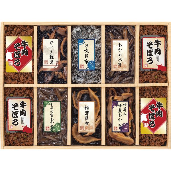 【ギフト】味匠 10品釜炊佃煮詰合せ 【北海道・沖縄・離島配送不可】