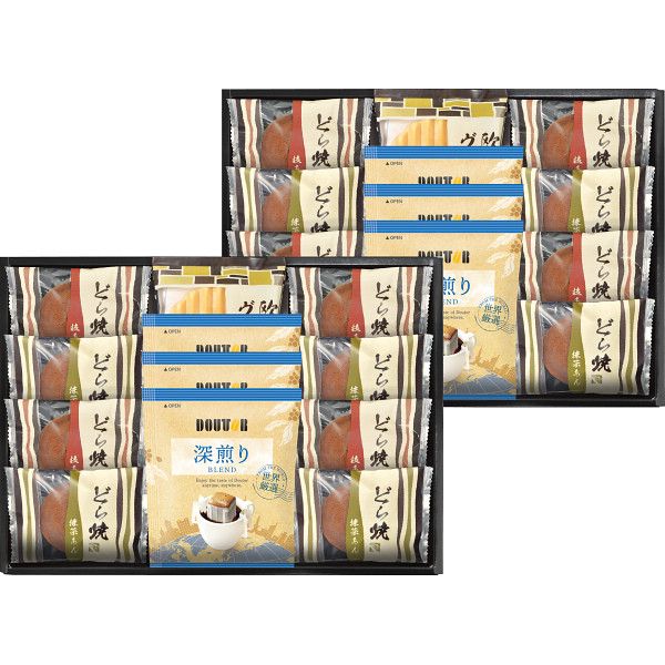 【ギフト】ドトールコーヒー&どら焼き詰合せ G-E 【北海道・沖縄・離島配送不可】