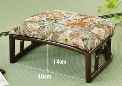 ラタン(籐) クッション付座椅子 C72B【代引不可】【北海道・沖縄・離島配送不可】 [3]