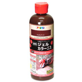 （まとめ買い）アサヒペン ジェルカラーニス 270ml ウォルナット 〔3個セット〕【北海道・沖縄・離島配送不可】