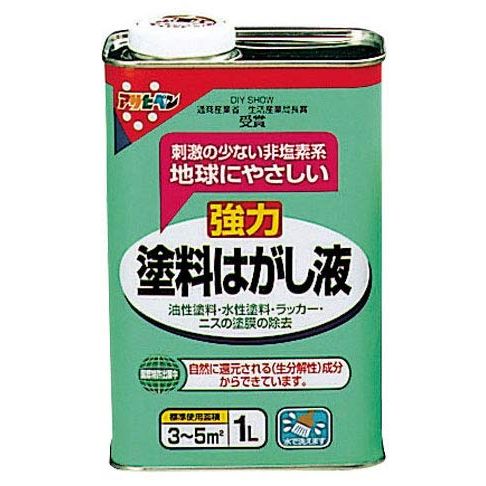（まとめ買い）アサヒペン 塗料はがし液 1L 〔×3〕【北海道・沖縄・離島配送不可】