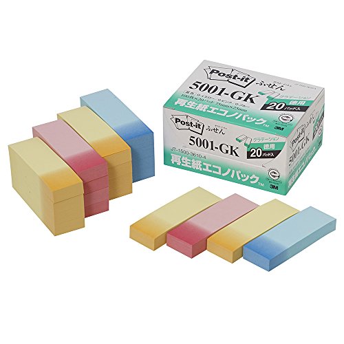 Label Paper - スリーエム 再生紙エコノグラデーション 5001-GK 00071289【北海道・沖縄・離島配送不可】