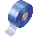 ●幅広い結束用途に対応したPE平テープです。●カラータイプなので色別にも最適です。●幅広い結束用途に対応したPE平テープです。●結束だけでなく農作物の誘引やスポーツ応援のポンポンにもご使用いただけます。●一般包装結束用。●色:青●標準幅(mm):50●長さ(m):500●質量(g):500●ポリエチレン(PE)●このテープは非粘着タイプです●カラー／青●寸法／幅50mm×500m●材質／ポリエチレン●単位／1巻●メーカー品番／R-50青包装や梱包など様々な用途にたっぷり使える定番商品。運動会など応援グッズとして手作りポンポンなどにも大活躍。結束から装飾まで幅広く使えるレコード巻。