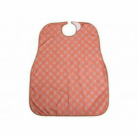 特殊衣料 食事前掛(超撥水) オレンジチェック 1011 【北海道・沖縄・離島配送不可】