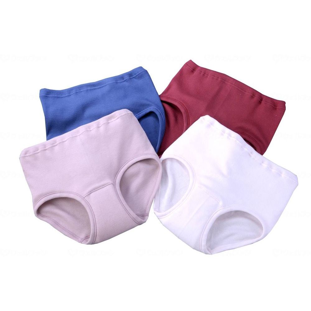 ミルクヴェッチ 綿100%ソフトガーゼ失禁ショーツ4枚組 L 【北海道・沖縄・離島配送不可】