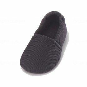 徳武産業 あゆみシューズ 介護靴 自宅用 エスパドワイド ブラック 片足/右3Lサイズ 2704 【北海道・沖縄・離島配送不可】