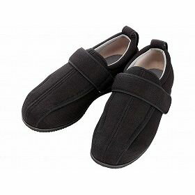 徳武産業 あゆみシューズ 介護靴 外出用 ケアフルIII 9E 黒 両足4Lサイズ 7043 【北海道・沖縄・離島配送不可】