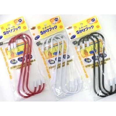 日本製 japan スチールSカケフック（中）3P 〔まとめ買い12個セット〕 7-41-02【北海道・沖縄・離島配送不可】