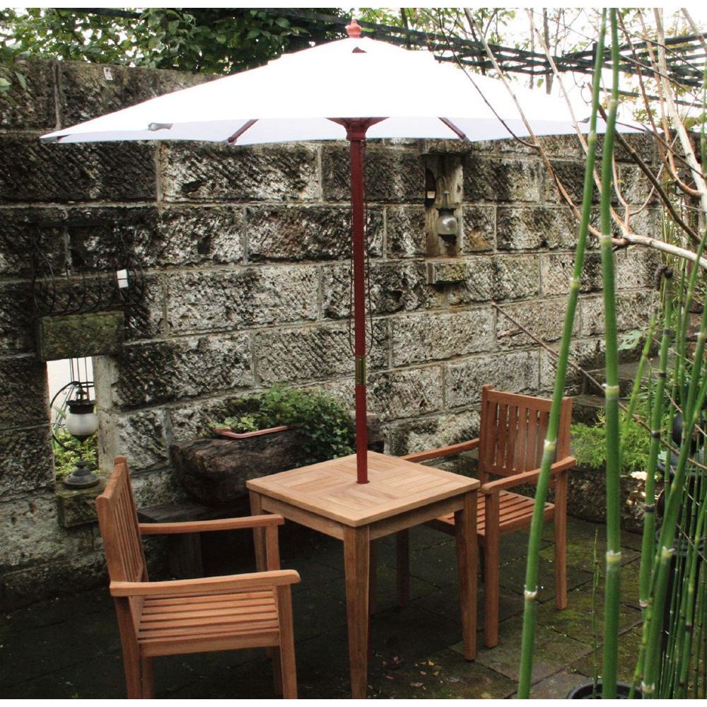 ジャービス商事　ガーデン　ウッドアンブレラ　かさ部直径4.0m　ホワイト　リブ部（8本）　13063　アンブレラのみ　ガーデンパラソル【代引不可】【北海道・沖縄・離島配送不可】