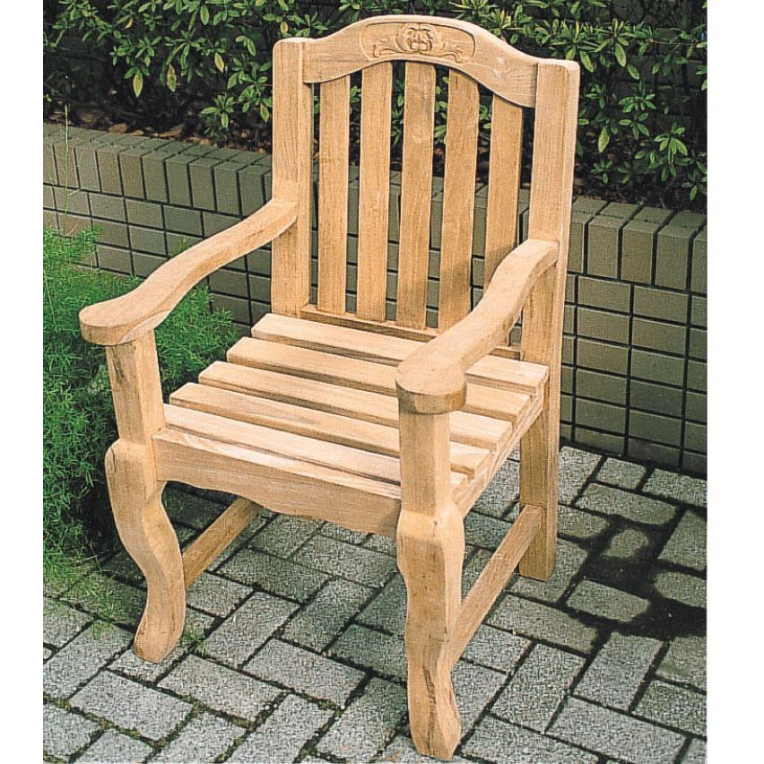 ジャービス商事　ガーデンチェア　天然木無垢材　手作りチェア　20715　木製【代引不可】【北海道・沖縄・離島配送不可】
