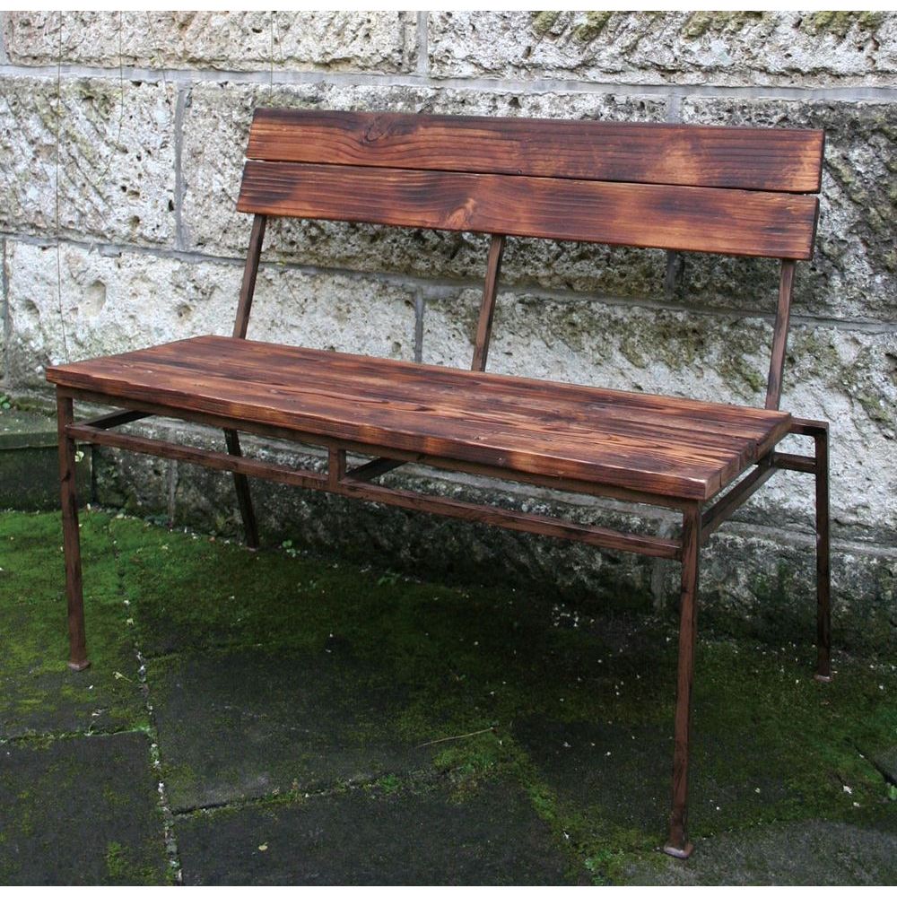 ジャービス商事　天然木無垢材　スクラップベンチB　34239　1脚　ベンチのみ　木製　アンティーク調【代引不可】【北海道・沖縄・離島配送不可】