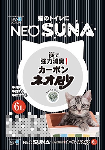 コーチョー NEO LOO LiFE ネオ砂 カーボン 6L【代引不可】【北海道・沖縄・離島配送不可】