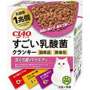 (まとめ買い)いなばペットフード CIAO すごい乳酸菌クランキー まぐろ節バラエティ 20g×10袋 猫用おやつ 〔×6〕 【北海道・沖縄・離島配送不可】