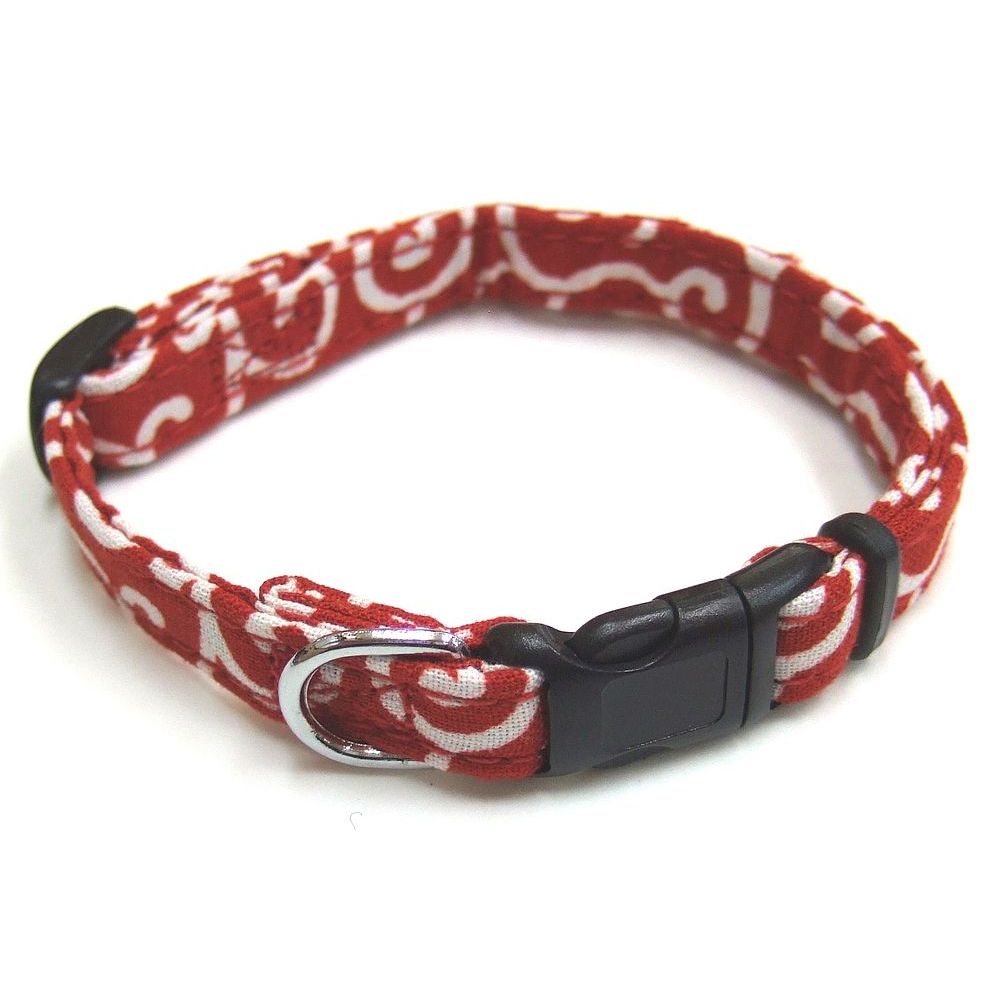 岡野製作所 コットンカラクサカラー #10 レッド 犬用 【北海道・沖縄・離島配送不可】