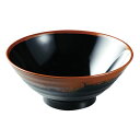 エンテック メラミン食器 長次郎窯 そば丼(大) 内黒 AN65B 【北海道・沖縄・離島配送不可】