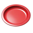 エンテック ポリプロピレン食器 丸皿20cm (レッド) No.1706R 【北海道・沖縄・離島配送不可】