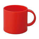 エンテック ポリプロピレン製手付きコップ マイカップ (大) 330ml レッド No.809R 【北海道・沖縄・離島配送不可】(3)