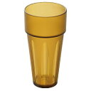 (まとめ買い)エンテック キングタンブラー ロングタイプ 370ml アンバー TR-822A 〔×5〕 【北海道・沖縄・離島配送不可】