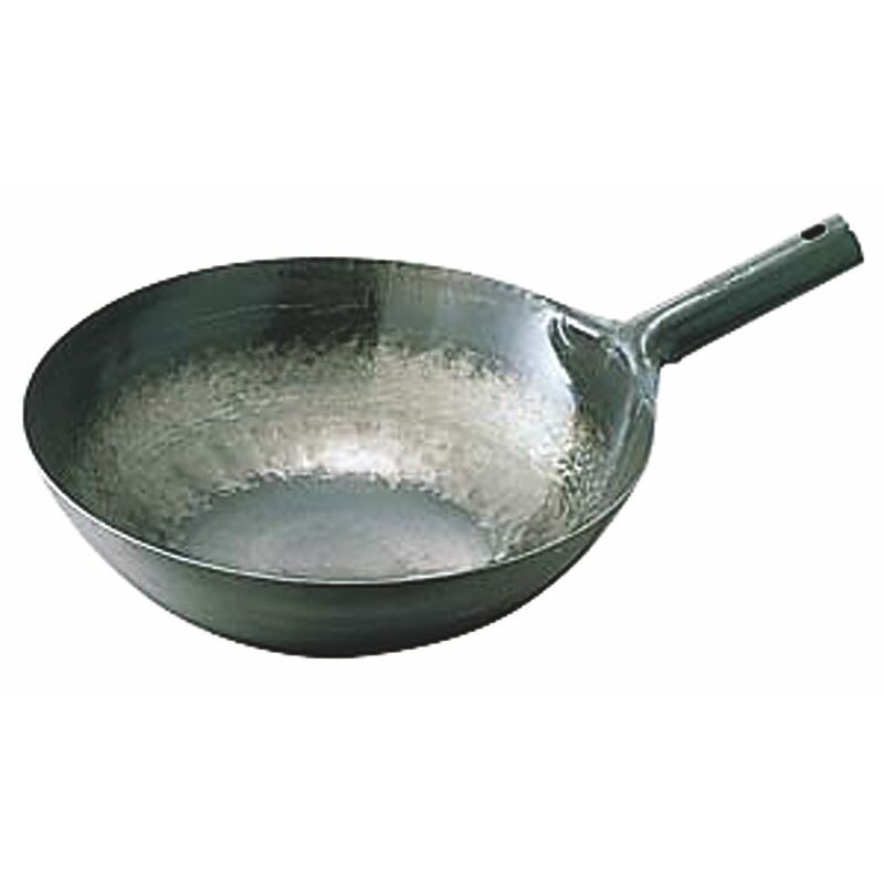 カンダ 鉄打出片手中華鍋 1.6mm 45cm 【北海道・沖縄・離島配送不可】