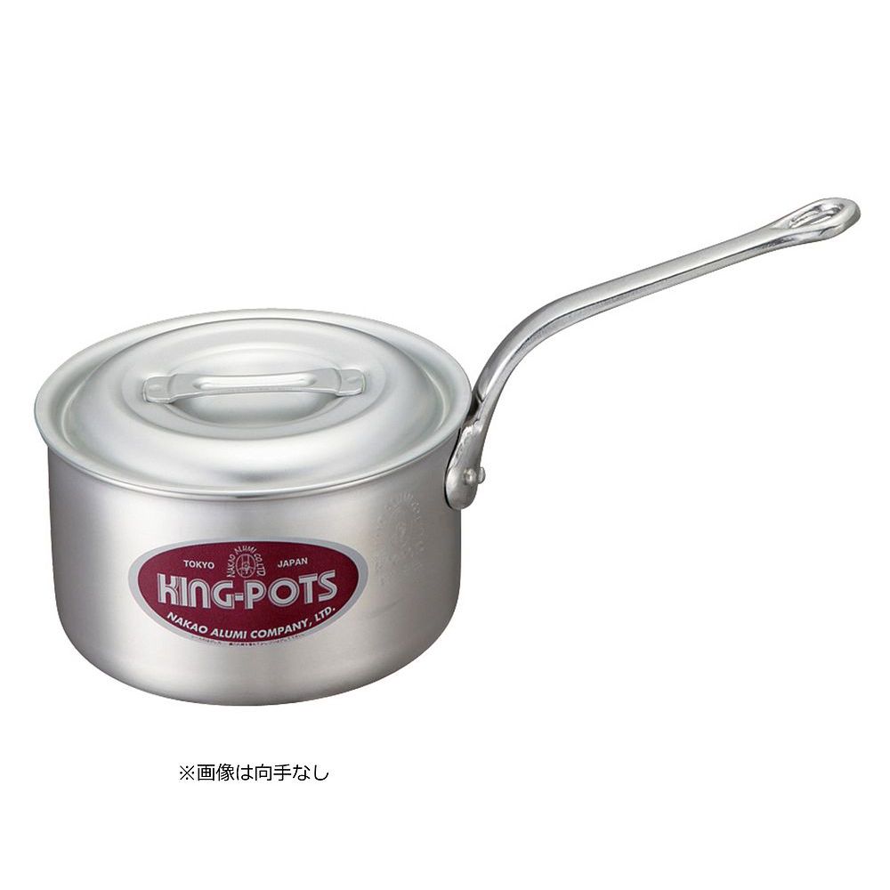 中尾アルミ製作所 キング 片手鍋 33cm(18L)向手付 【北海道・沖縄・離島配送不可】