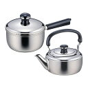 宮崎製作所 オブジェ OJ-100-2 ケトル1.8L&ソースパン18cm 【北海道・沖縄・離島配送不可】