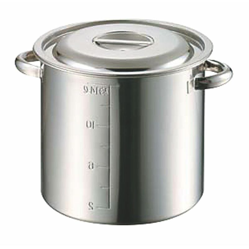 赤川器物製作所 AG 18-8目盛付寸胴鍋 39cm(46.0L) 【北海道・沖縄・離島配送不可】
