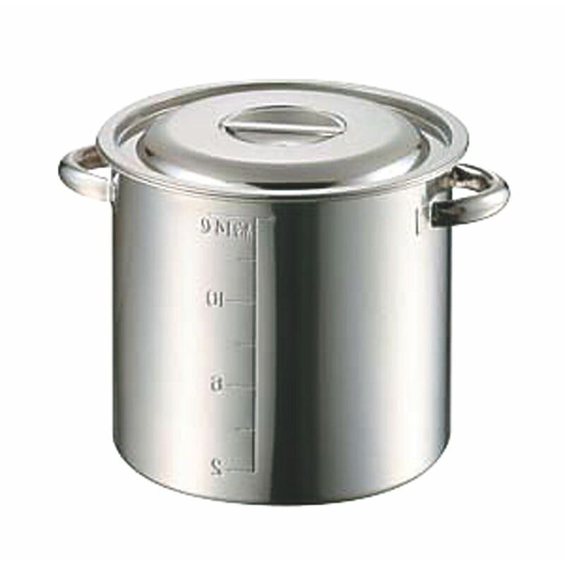 赤川器物製作所 AG モリブデン目盛付寸胴鍋 36cm(36.0L) 【北海道・沖縄・離島配送不可】