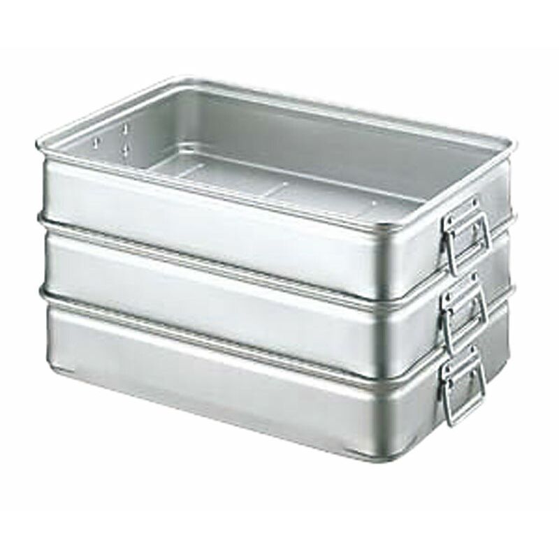 中尾アルミ製作所 アルマイト キングボックス(番重) 手付き 小 110 【北海道・沖縄・離島配送不可】