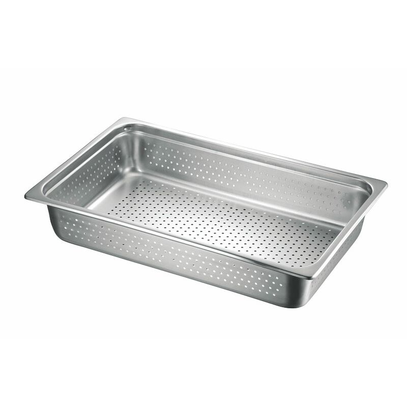 本間製作所 仔犬印 18-8 ホテルパン 穴明 1/2 深さ150mm 【北海道・沖縄・離島配送不可】