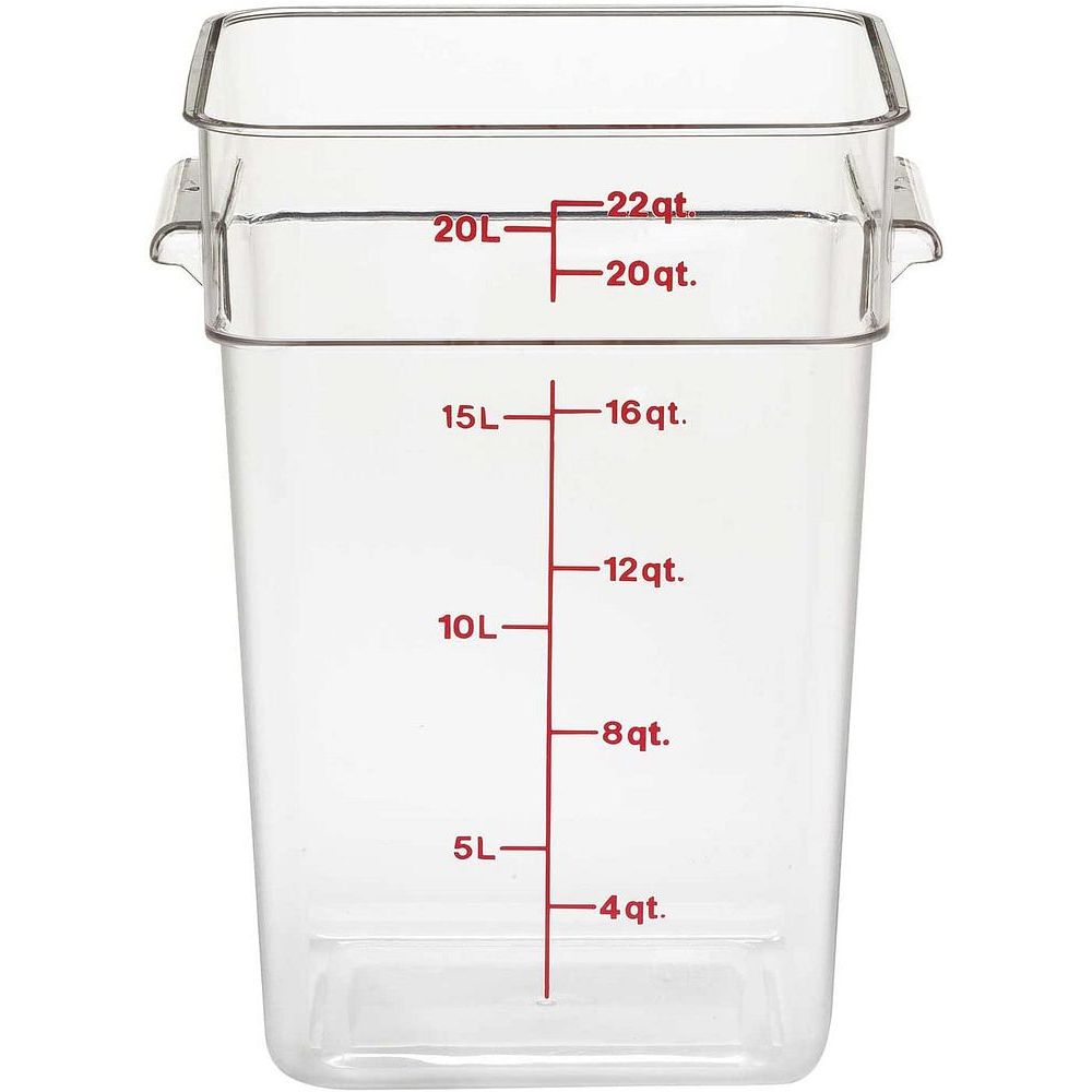 CAMBRO(キャンブロ) 角型フードコンテナークリアー 22SFSCW 20.8L 【北海道・沖縄...