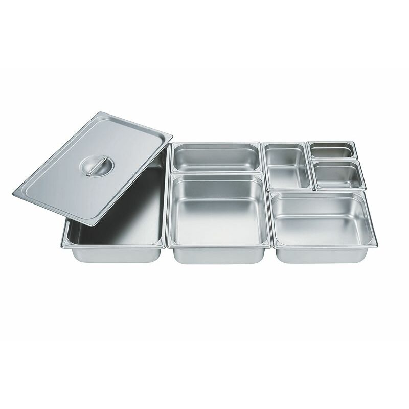 （まとめ買い）カンダ HG 18-8 ホテルパン 1/6 深さ150mm 7166 〔×3〕 【北海道・沖縄・離島配送不可】