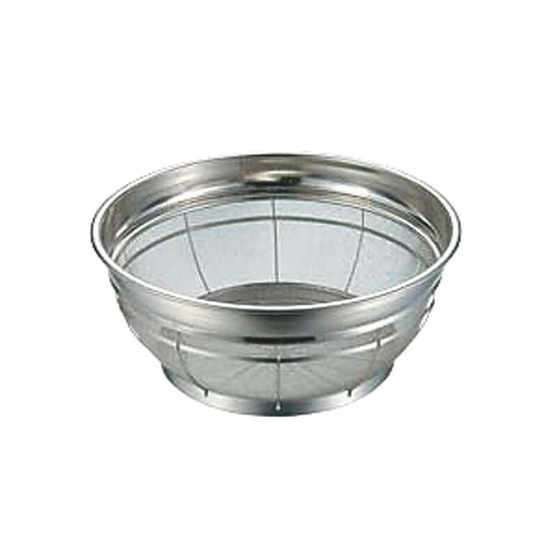 本間冬治工業 BK 18-8F型ザル 27.5cm 【北海道・沖縄・離島配送不可】