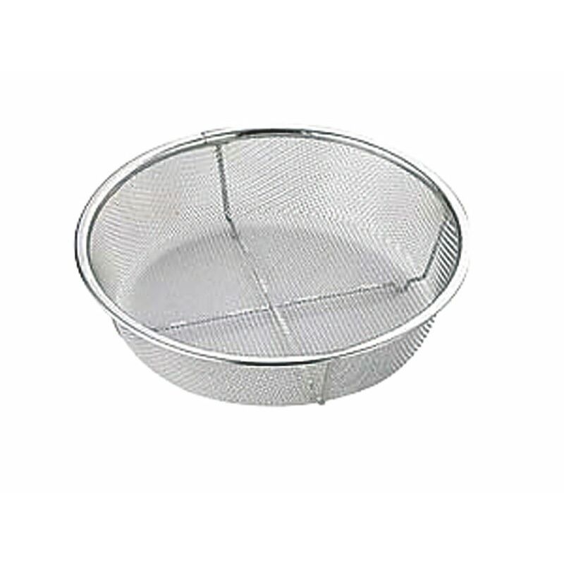 本間冬治工業 18-8ポニースタイルざる 18cm 【北海道・沖縄・離島配送不可】