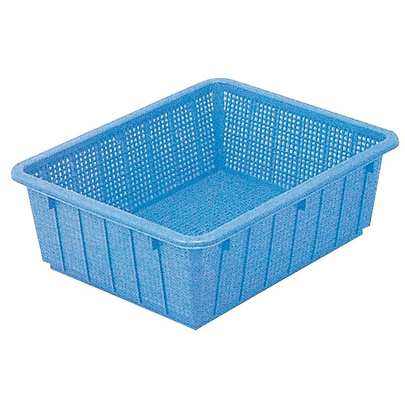 Silicone Containers - 新輝合成 トンボアシスト カラー角ザル 49型 ブルー 【北海道・沖縄・離島配送不可】