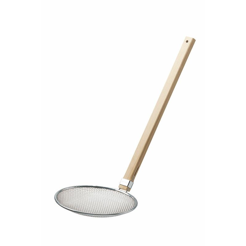 新越ワークス TS 木柄そば揚 厚網 24cm 10140 【北海道・沖縄・離島配送不可】