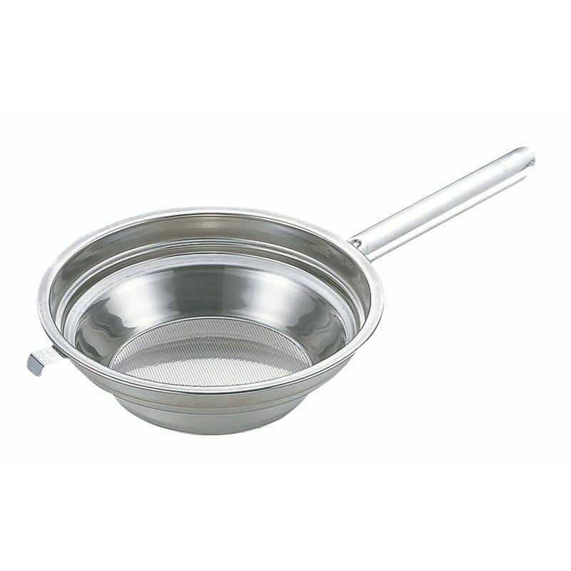 三宝産業 段付油こし 片手ハンドル(パンチ網仕様)26cm 【北海道・沖縄・離島配送不可】