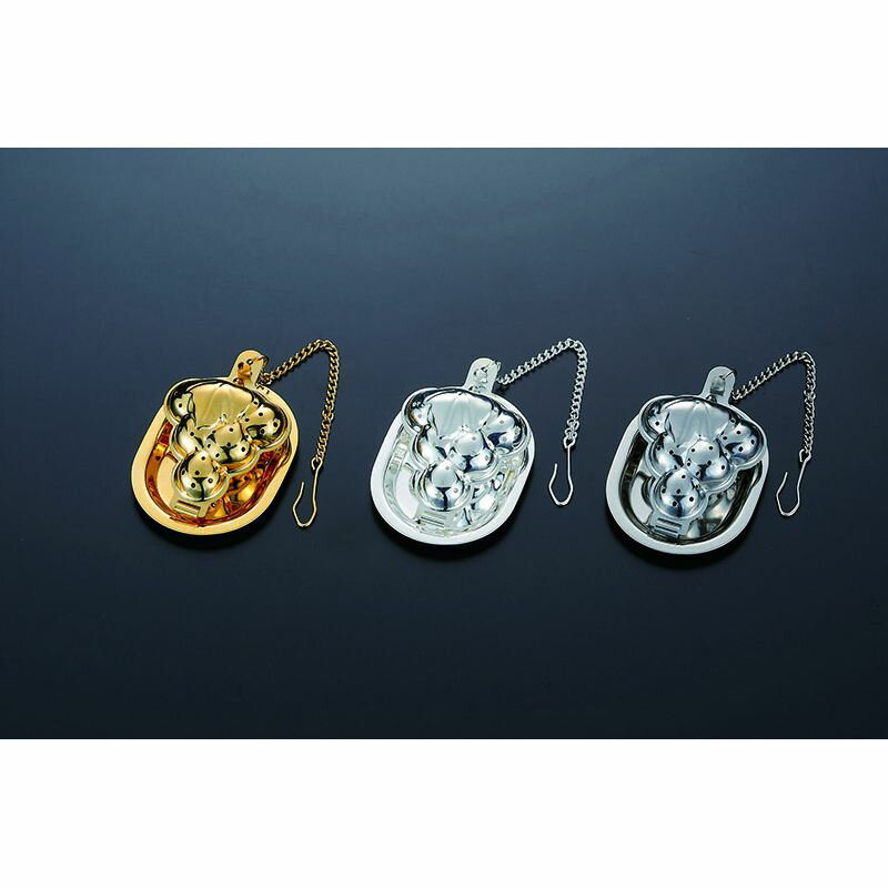（まとめ買い）長谷富製作所 ティーストレーナー グレープ ゴールド 〔×3〕 【北海道・沖縄・離島配