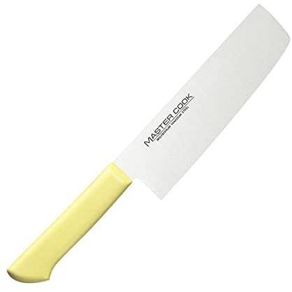 片岡製作所 マスターコック 抗菌カラー包丁 MCNK-180 菜切包丁 18cm イエロー 【北海道・沖縄・離島配送不可】