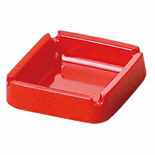 （まとめ買い）エンテック A270 カラー灰皿 角 赤 〔×5〕 【北海道・沖縄・離島配送不可】