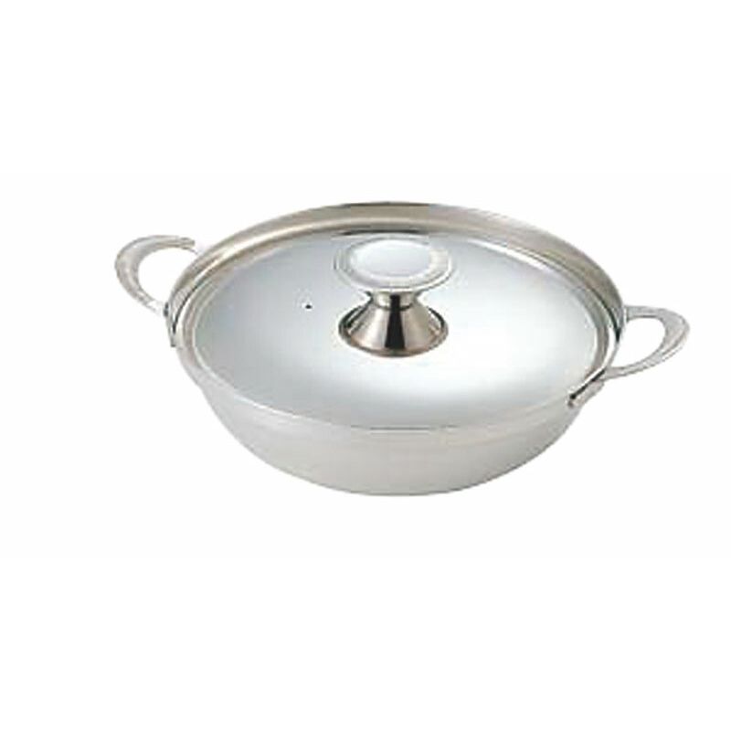和田助製作所 SW Nbステンレス ちり鍋 ちりちり 30cm(電磁可) 【北海道・沖縄・離島配送不可】