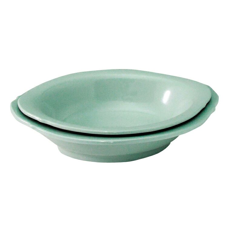 （まとめ買い）エンテック メラミン食器 中華 青磁 小判ベーカー 中 CS-46 〔×3〕 【北海道・沖縄・離島配送不可】