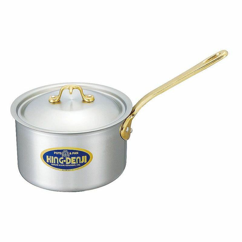 中尾アルミ製作所 キングデンジ 片手鍋 30cm(11.8L) 【北海道・沖縄・離島配送不可】