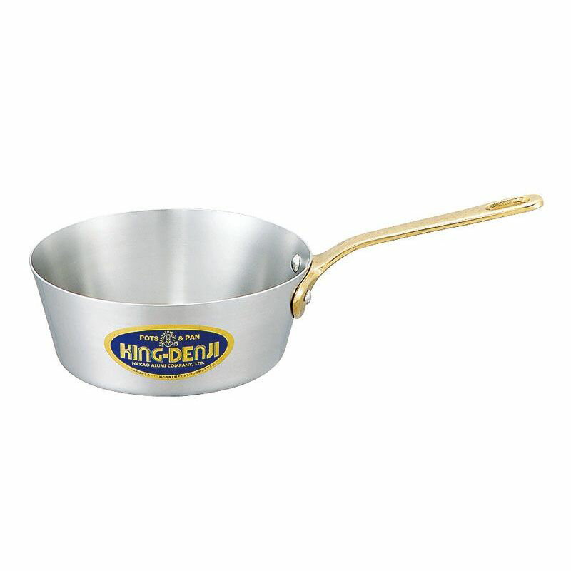 中尾アルミ製作所 キングデンジ テーパー付ソテーパン 15cm(0.8L) 【北海道・沖縄・離島配送不可】
