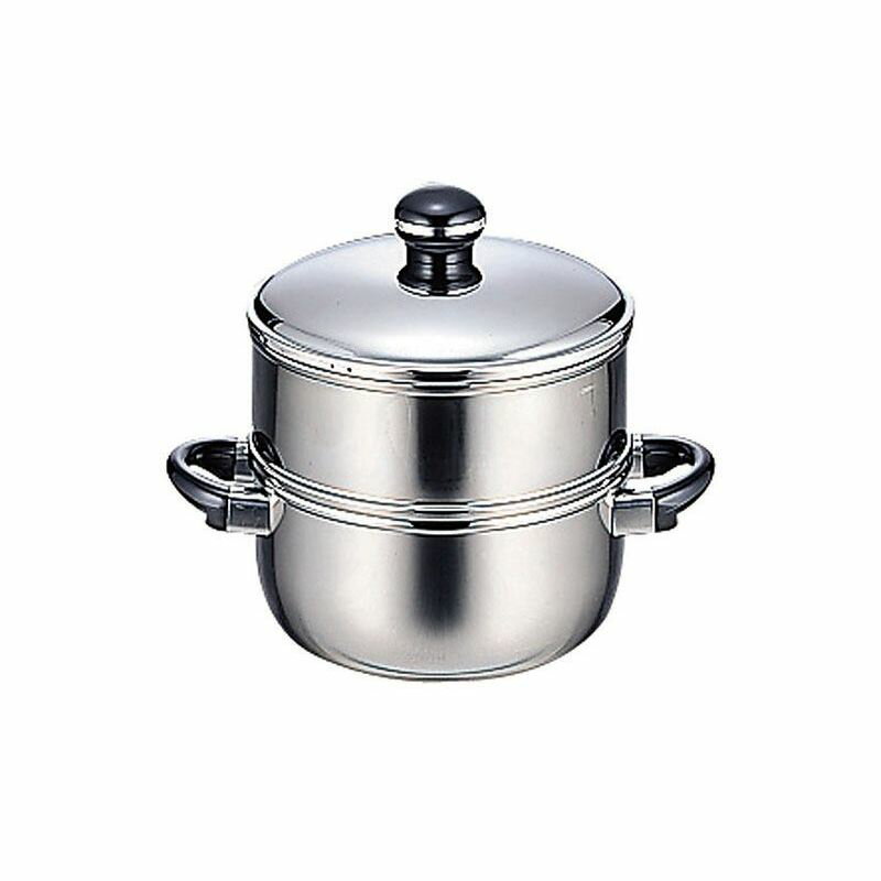 宮崎製作所 オブジェ OJ-6-1S 蒸し器 20cm（上段取手無し・下段両手鍋） 【北海道・沖縄・離島配送不可】