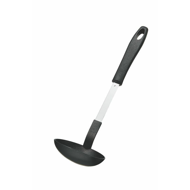 Soup Ladle （Holed） - （まとめ買い）カンダ 抗菌・耐熱『いろ・色』お玉 ブラック 〔×3〕 【北海道・沖縄・離島配送不可】